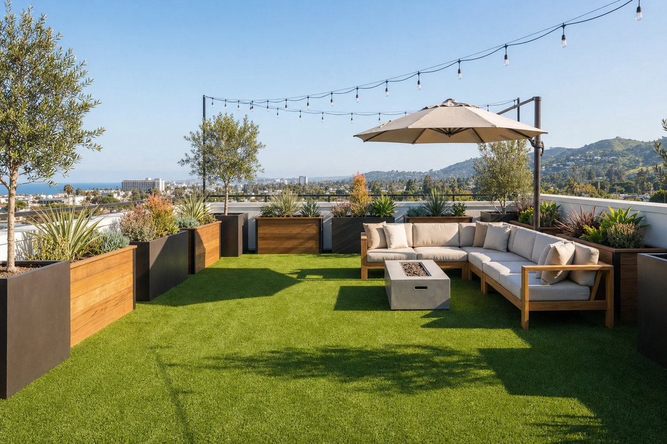 Turf for rooftop gardens in Alton, TX